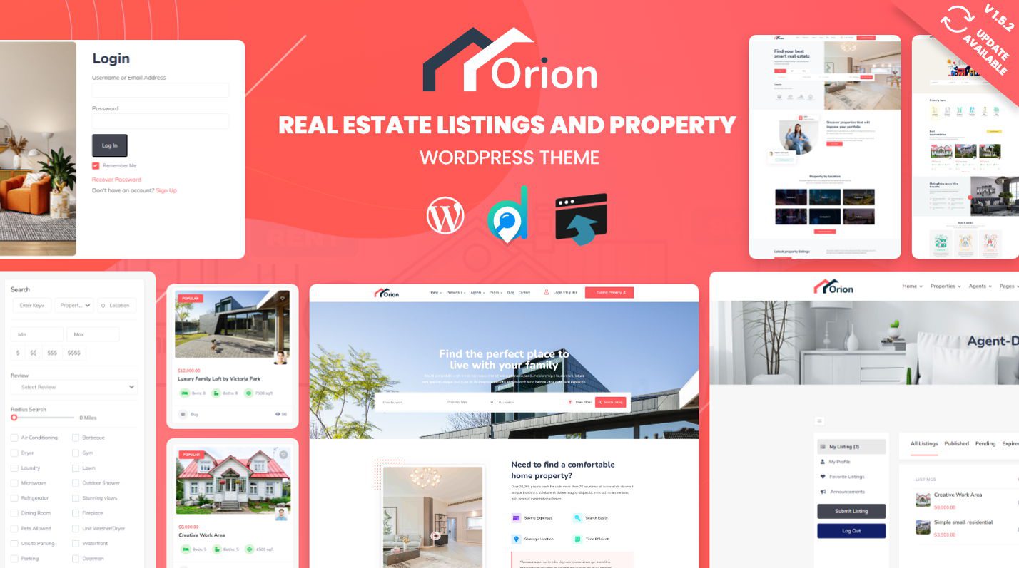 Дочерняя тема Orion Real Estate