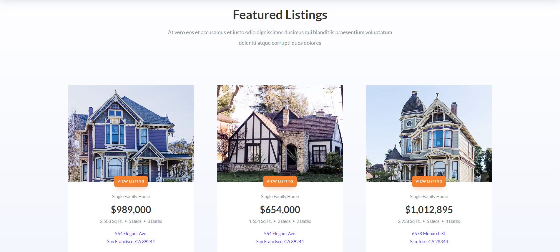 Divi Real Estate Layout Pack – Immobilienarchivseite