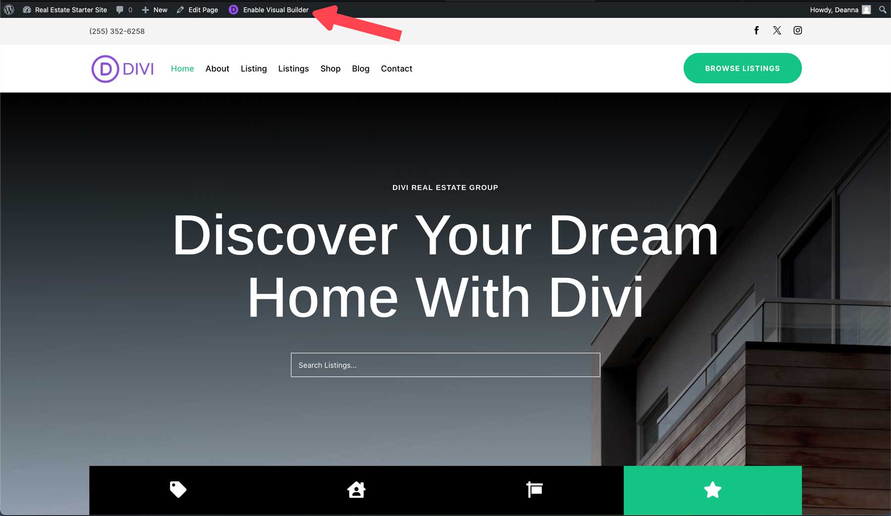 Divi の不動産スターター サイト