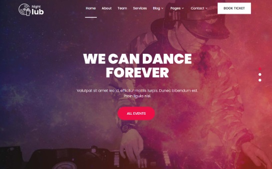 Nachtclub-WordPress-Theme