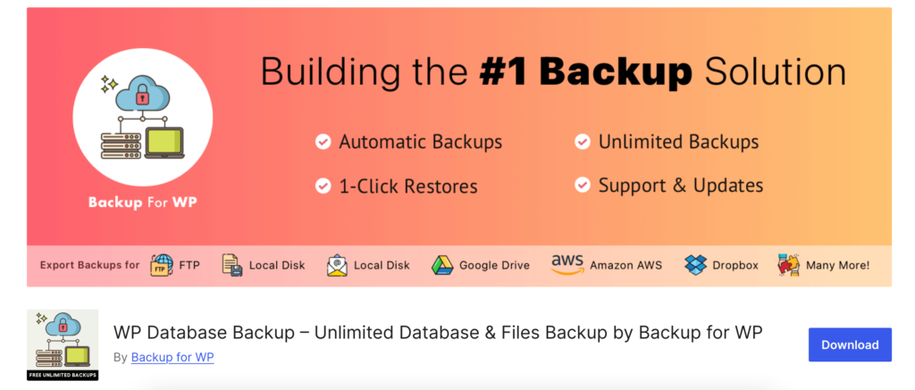 Questo è uno screenshot del backup del database