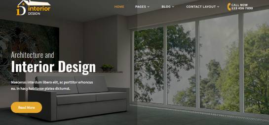 tema de WordPress de diseño de interiores