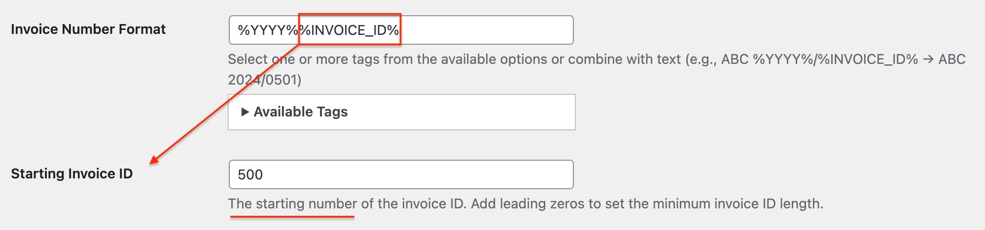 Запуск модуля Invoice Id для PDF Invoice.