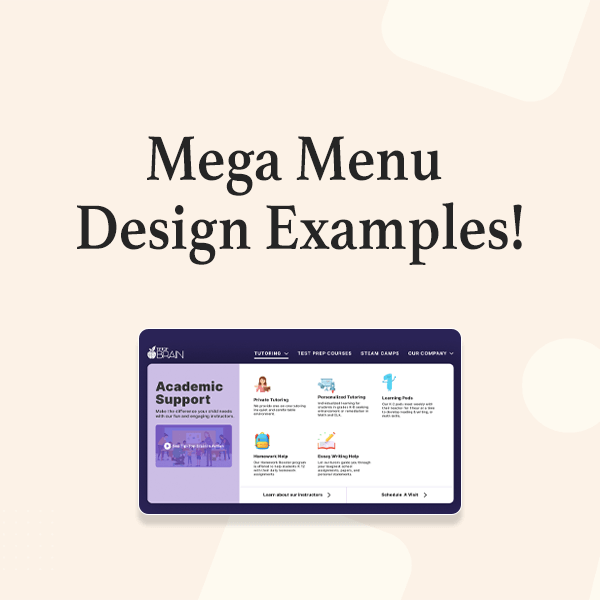 Mega Menu Design Examples