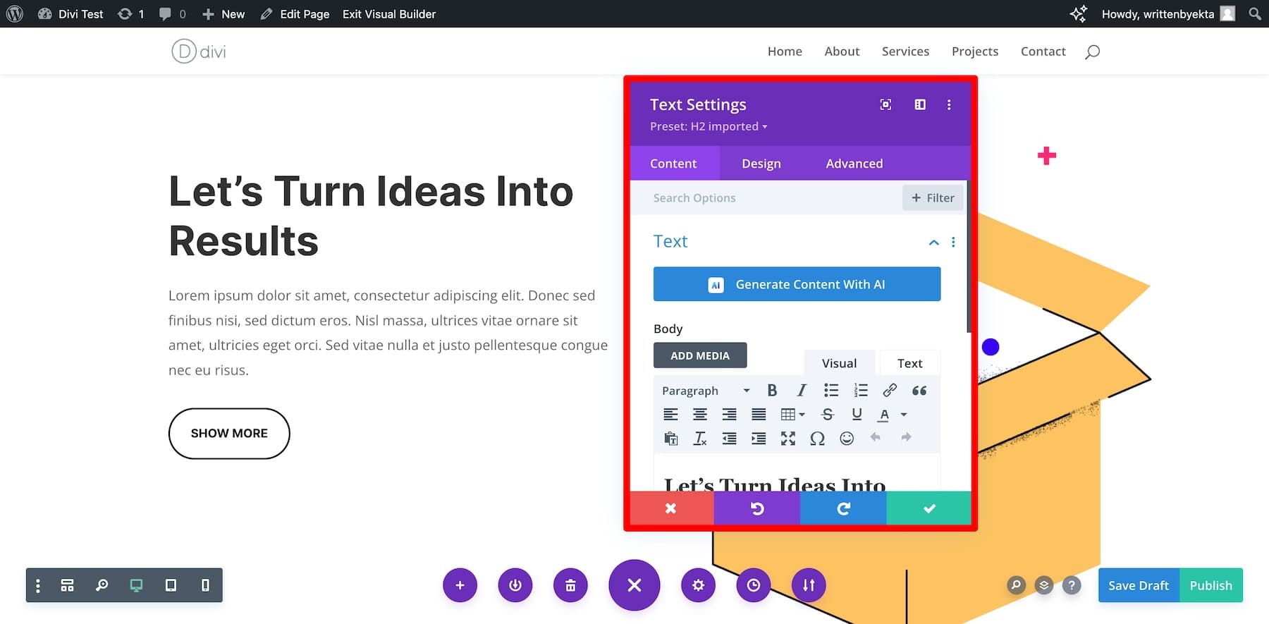 pembuat halaman divi memungkinkan Anda menyesuaikan setiap bagian dari desain Anda