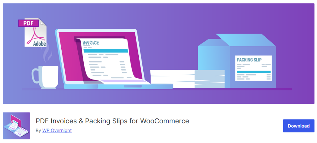 WooCommerce 的 PDF 發票和裝箱單