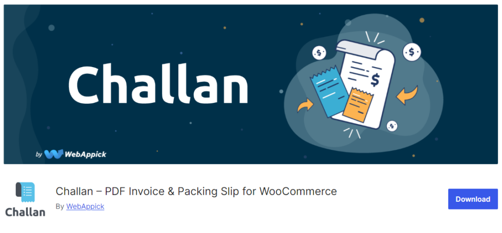 Challan – WooCommerce 的 PDF 發票和裝箱單