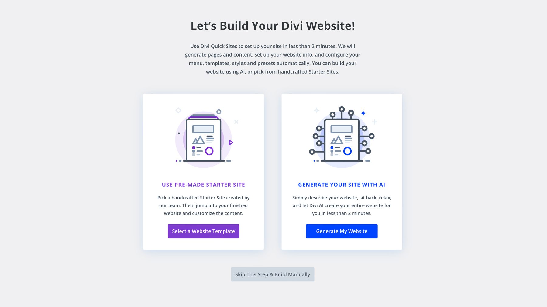 construa seu site Divi