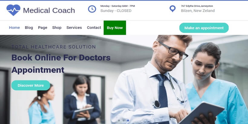 Medical-Coach-en iyi-ücretsiz-koçluk-wordpress-temaları