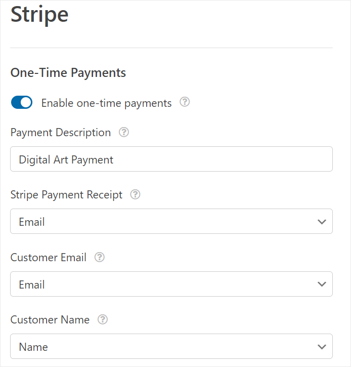 wpforms stripe mapping