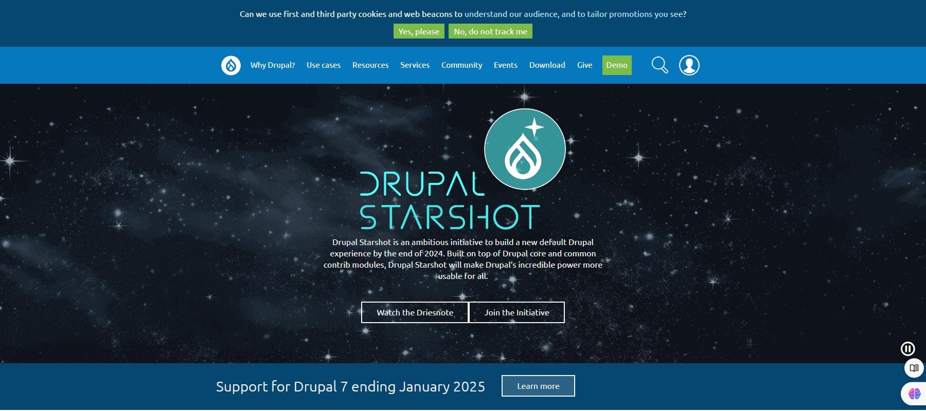 construtor de sites drupal