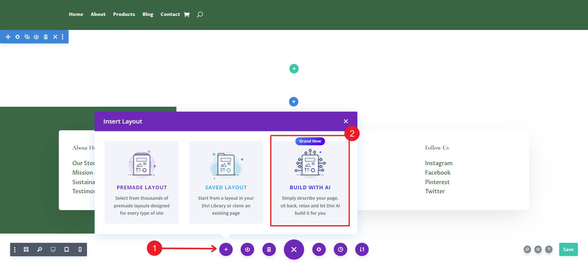 Estilos de guardado de AI Layout - Usar estilos con sección - Pasos 1-2