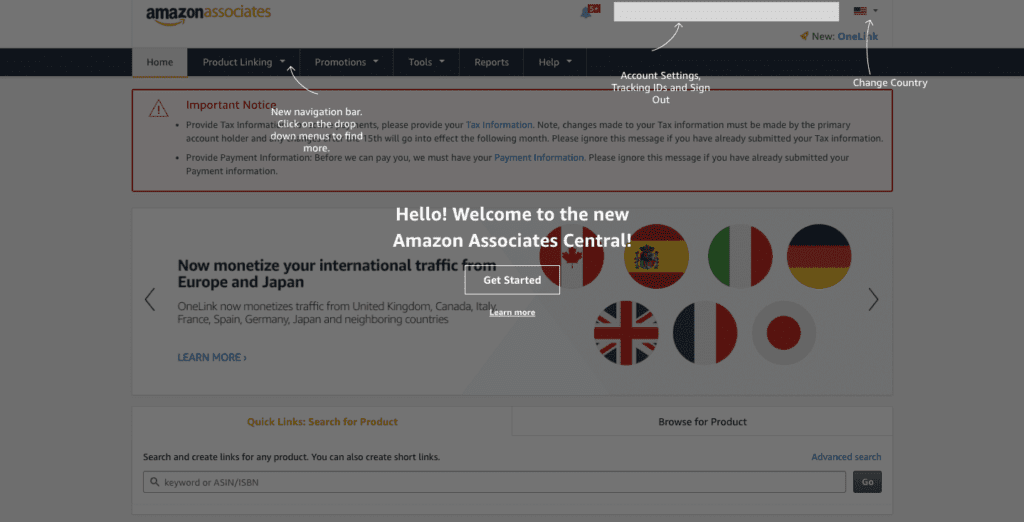 Centrale di affiliazione Amazon