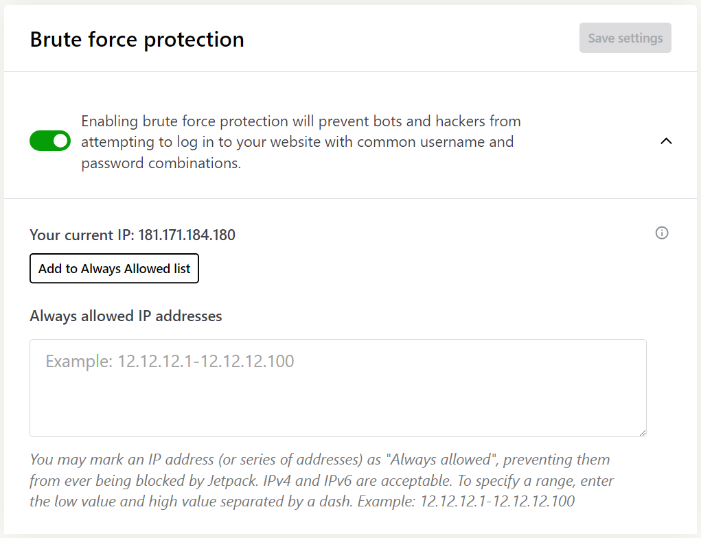 Das Plugin bietet einen Brute-Force-Schutz, der bekannte bösartige IP-Adressen erkennen und sie daran hindern kann, sich anzumelden.