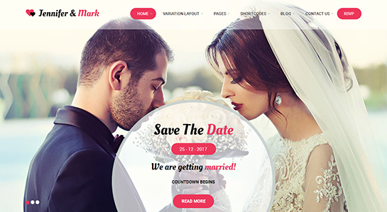 Thème WordPress pour agence de mariage