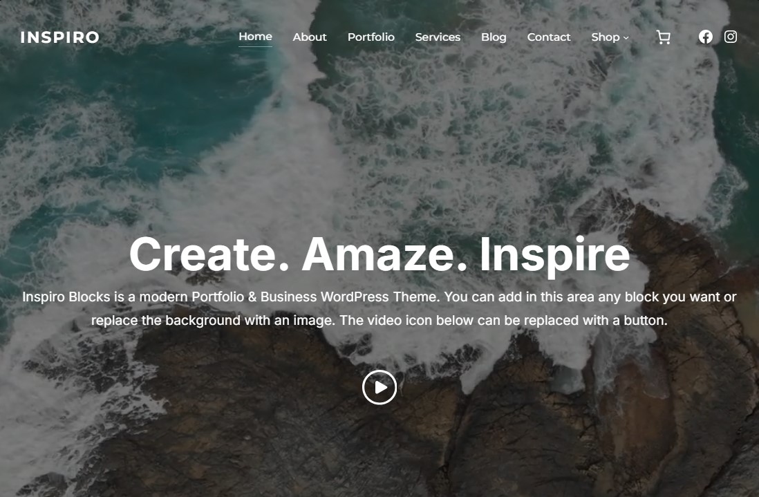 Inspiro Blocks - ธีมบล็อก WordPress ฟรี