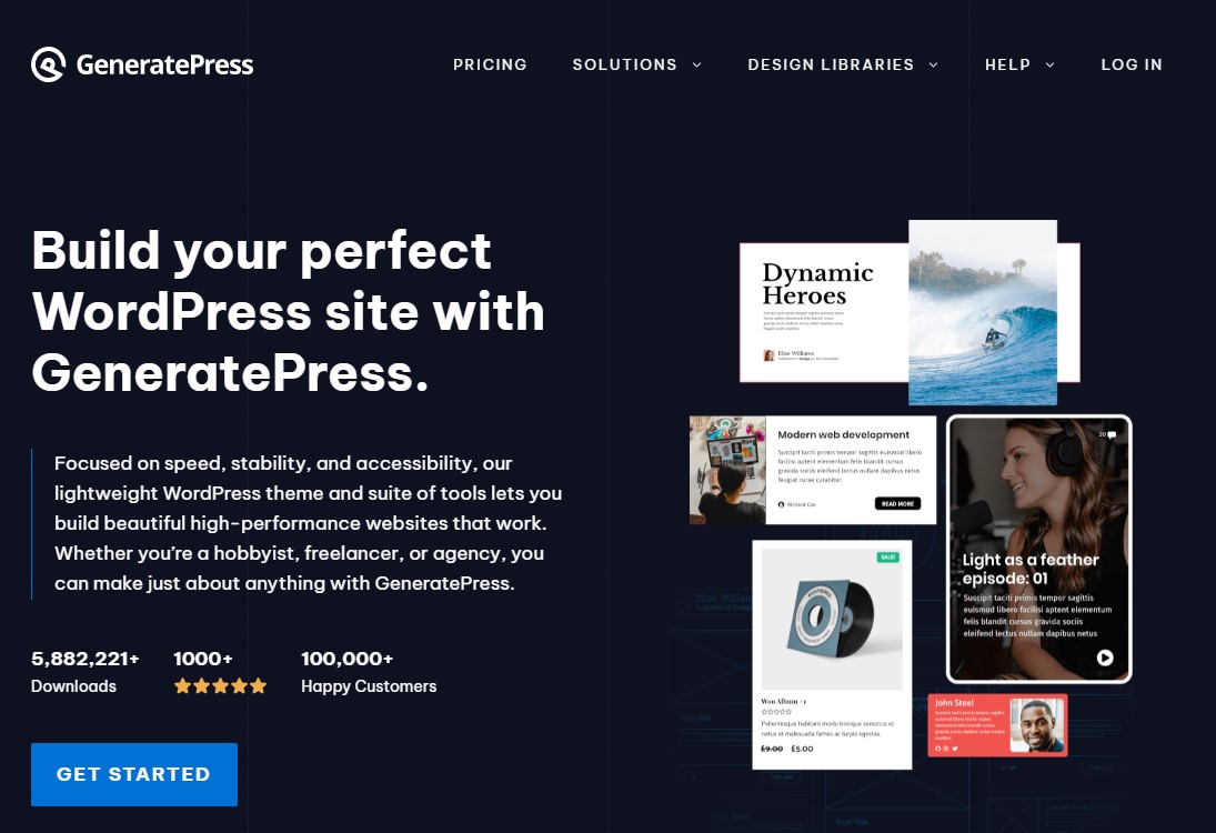 GeneratePress - Hafif WordPress Teması