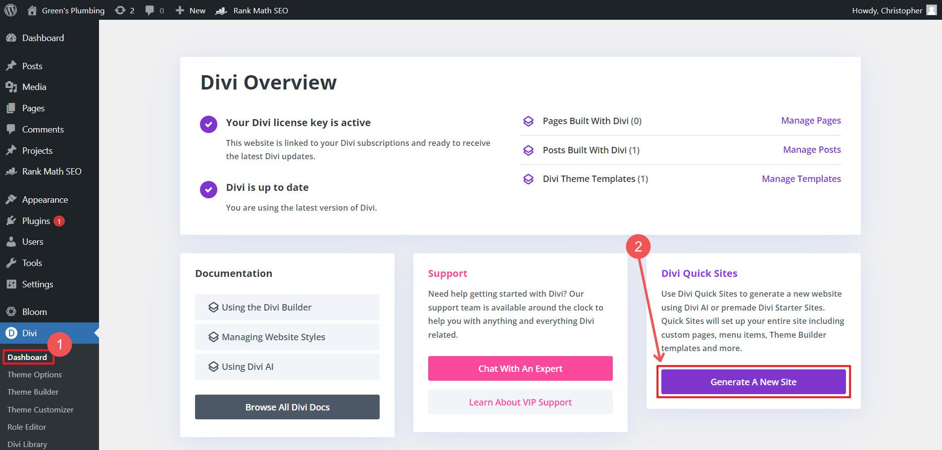 สร้างทั้งไซต์ของหน้าทันทีด้วย Quick Sites - ขั้นตอนที่ 1-2