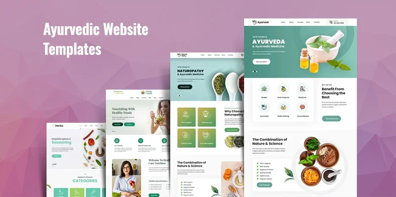 Ayurveda Web Sitesi Şablonları