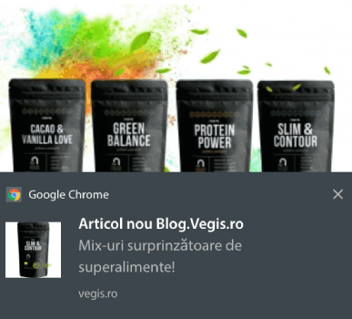 Notificações push Vegis para tráfego repetido