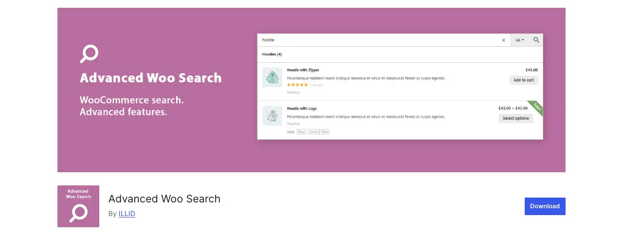 Advanced Woo Search plugin