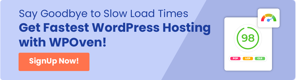 Fastest WordPress Hosting with WPOven