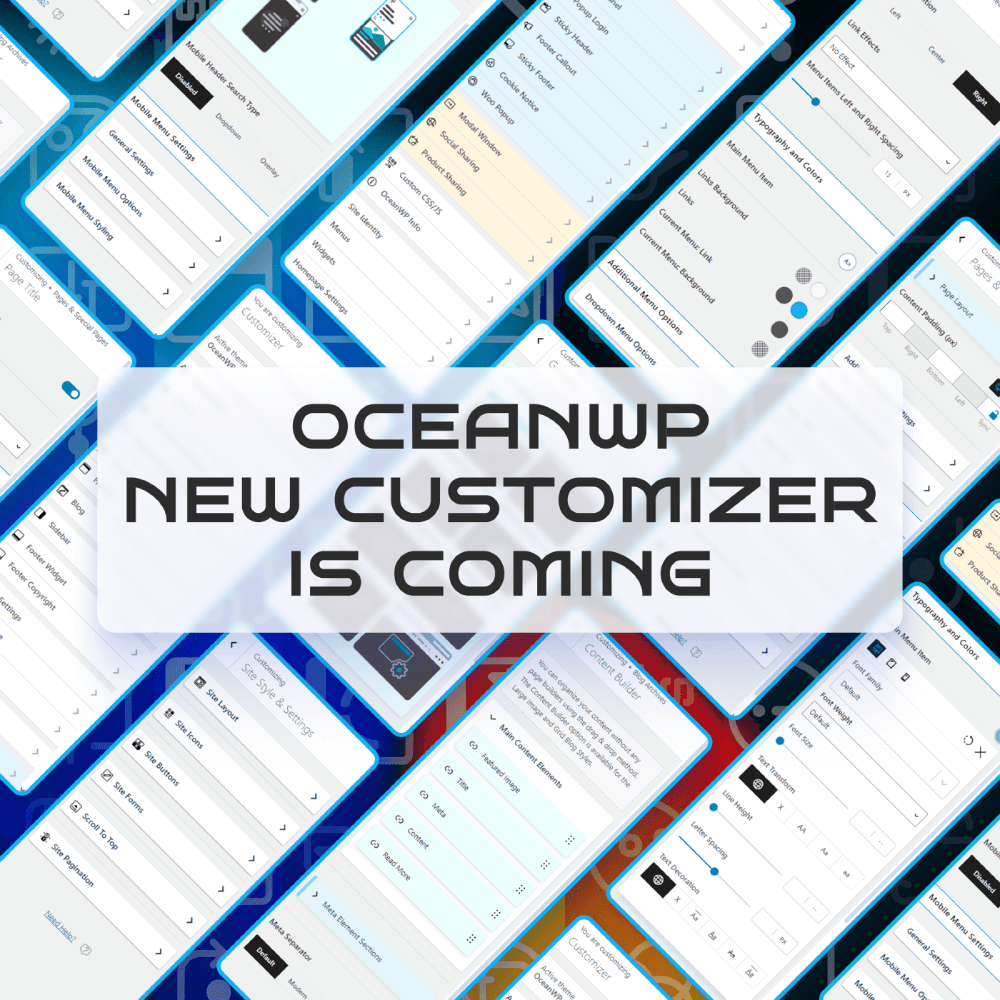 قم بتخصيص WordPress بسهولة: لافتة New OceanWP Customizer