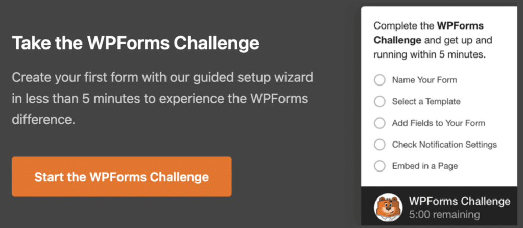 The WPForms Challenge