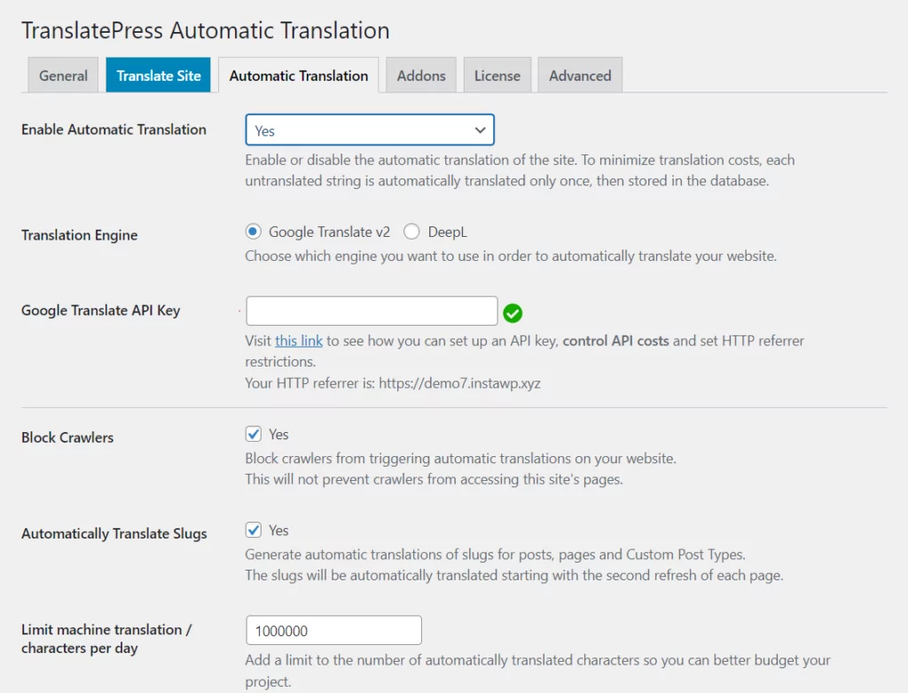 Translatepress pour des traductions multilingues