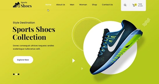 Tema WordPress Toko Sepatu