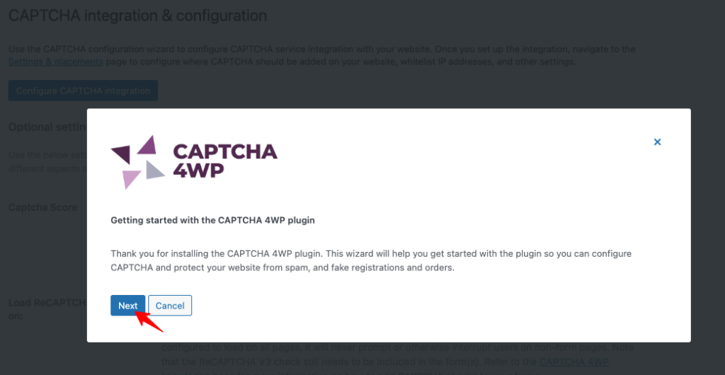 เริ่มต้นใช้งาน captcha-plugin