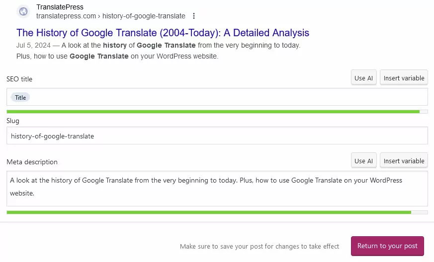 ตั้งค่าข้อมูล seo meta ด้วย yoast seo