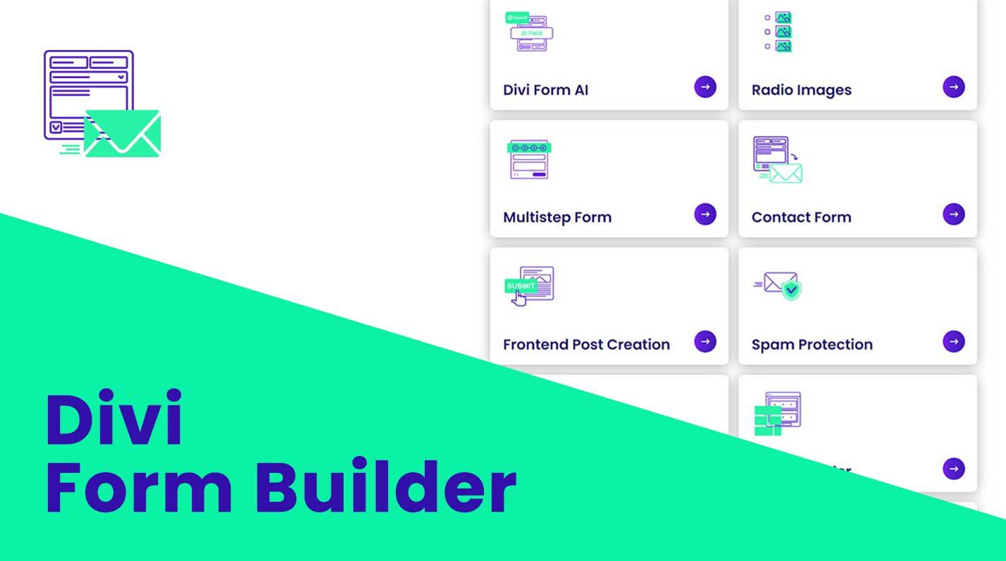 Divi Form Builder'ın tanıtım görseli