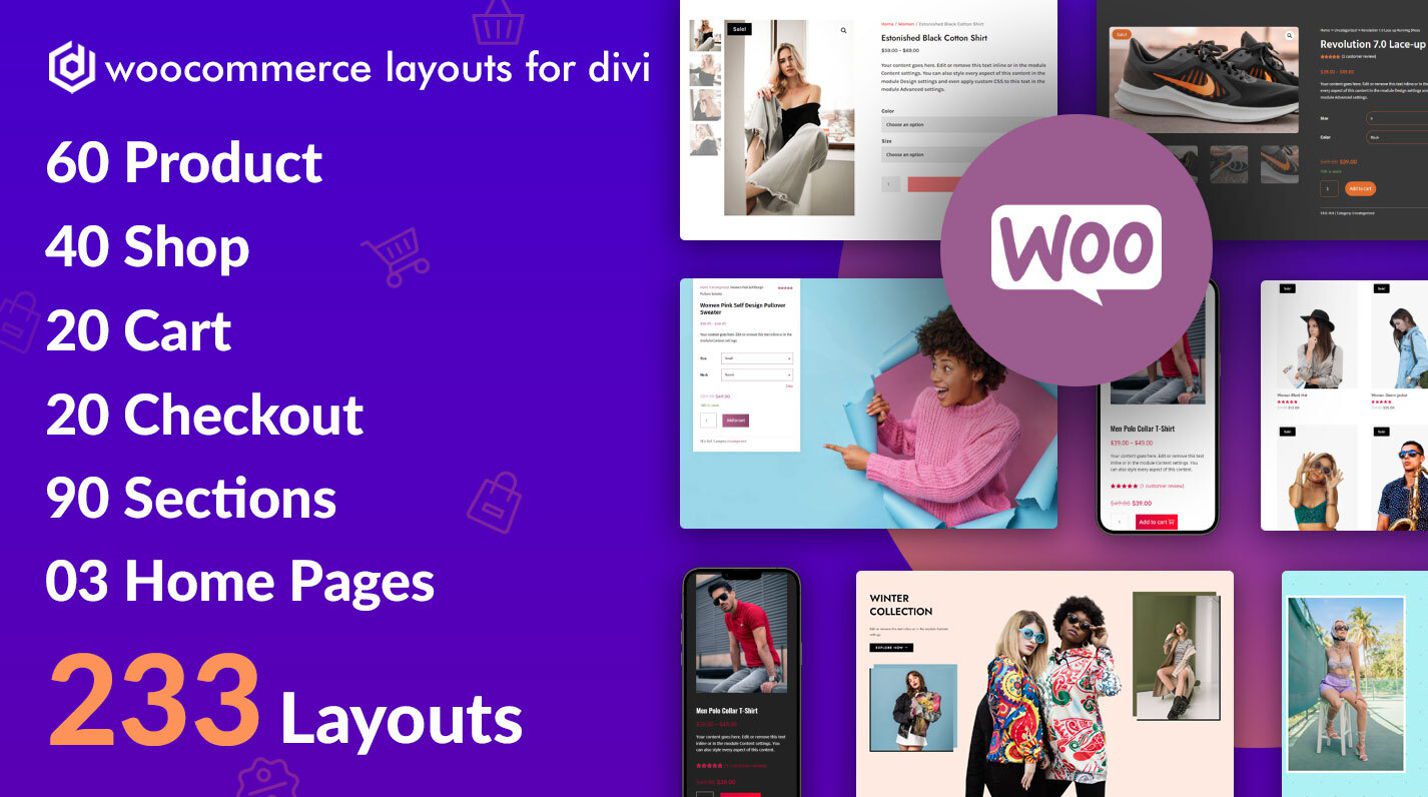 WooCommerce 版面或 Divi 的宣傳圖片