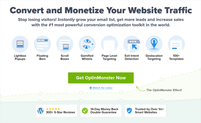 Herramientas de marketing OptinMonster Shopify para conversiones