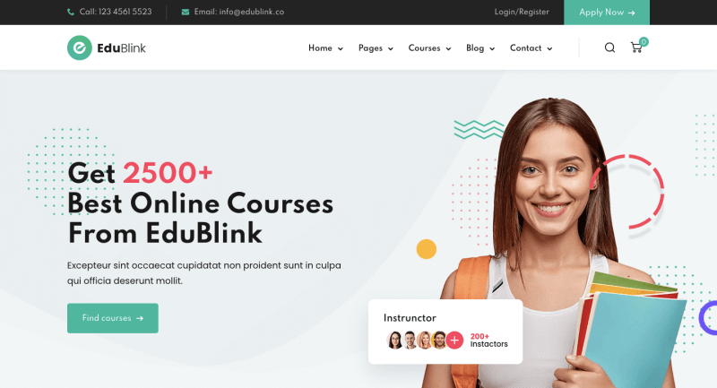 edu-blink-wordpress-sschool-thème