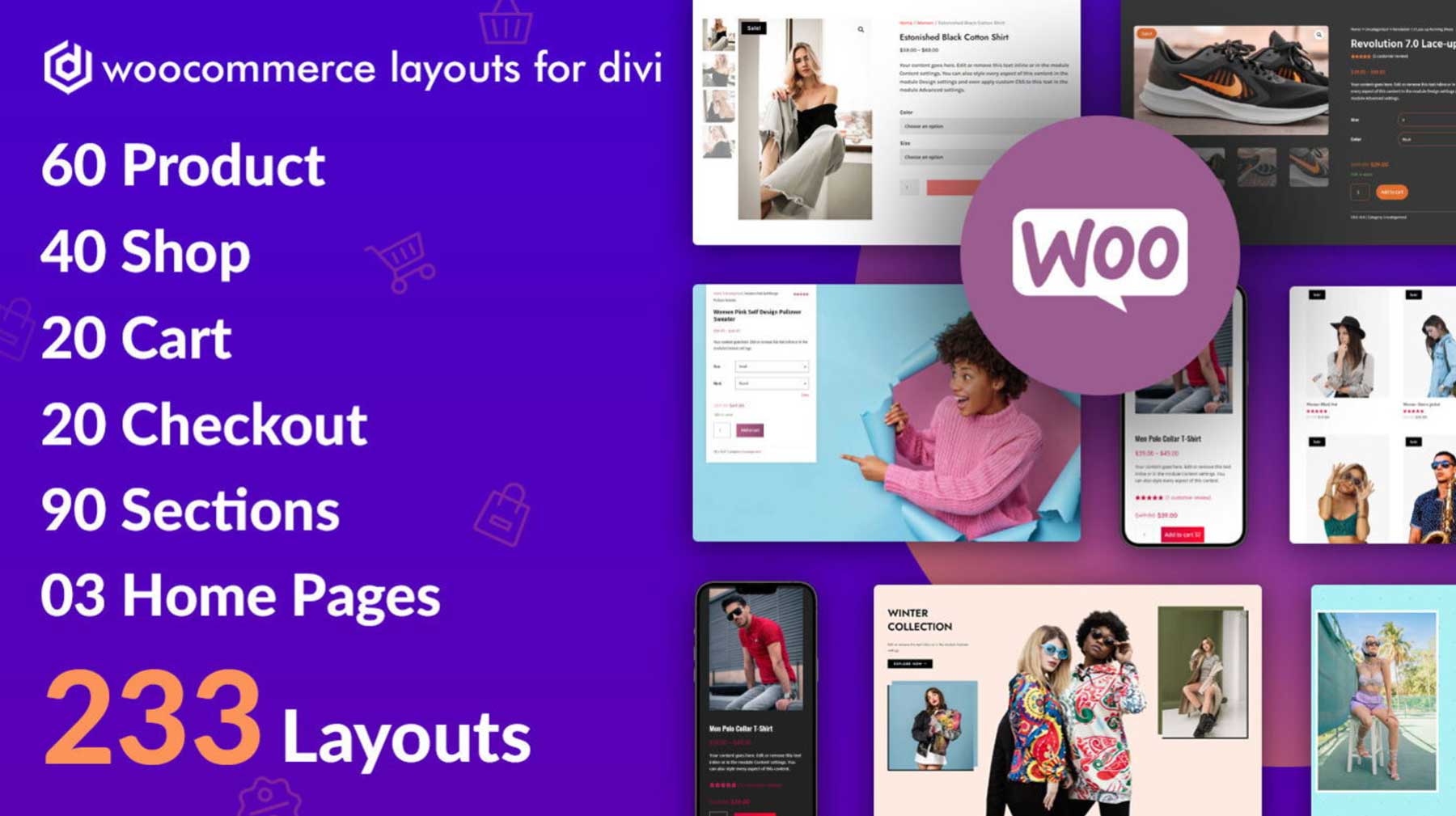 تخطيطات WooCommerce لـ Divi