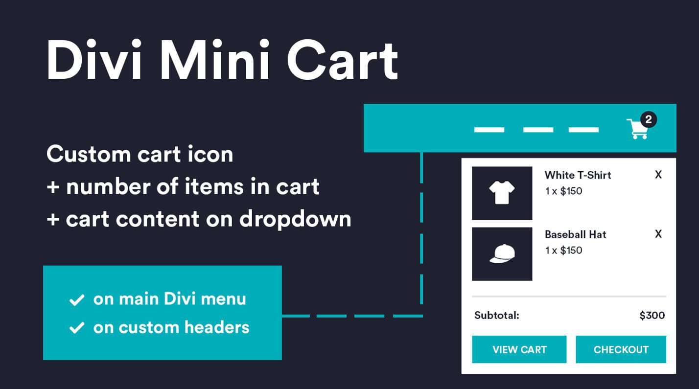 Imagen promocional de Divi Mini Cart