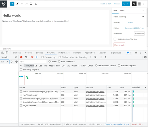 Utilize the Inspect Element tool to debug the log