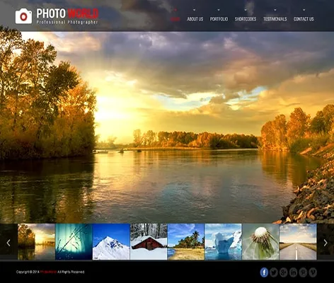 Photo World PRO - ธีม WordPress แกลเลอรี Pro