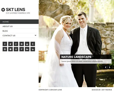 SKT Lens Pro - tema WordPress portofolio responsif