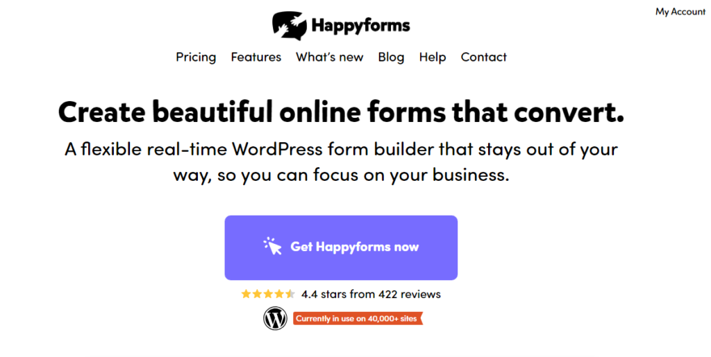 happyforms - Alternativas a WPForms