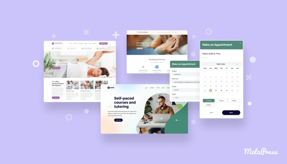 Temas de WordPress con calendarios de reserva de citas.