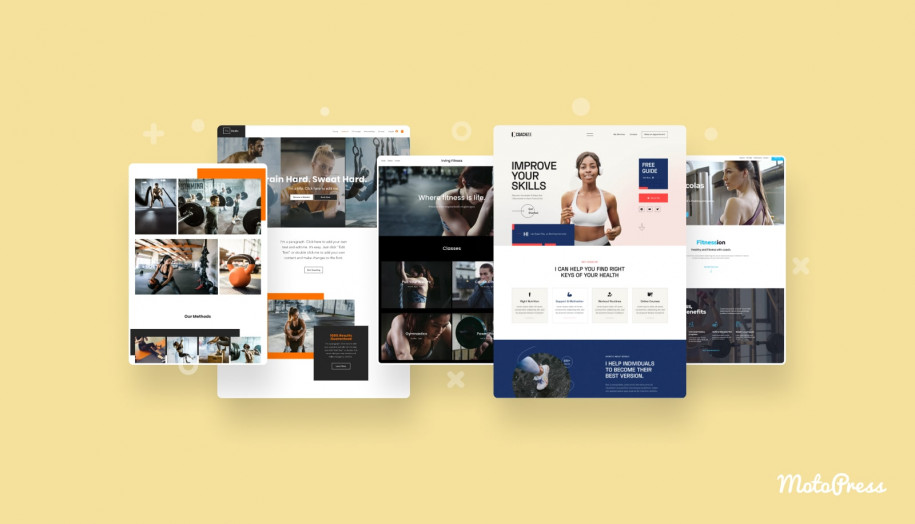 Desain situs web gym terbaik.