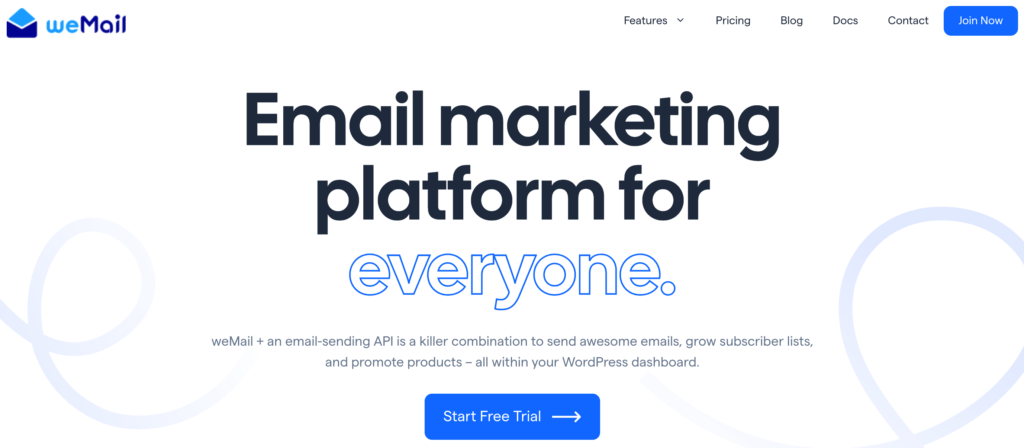 plataforma de marketing por e-mail wemail