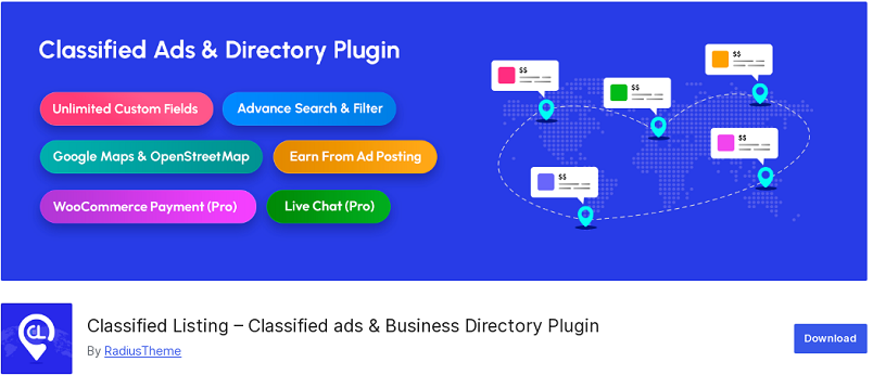 Plug-in Annunci economici Elenco classificato