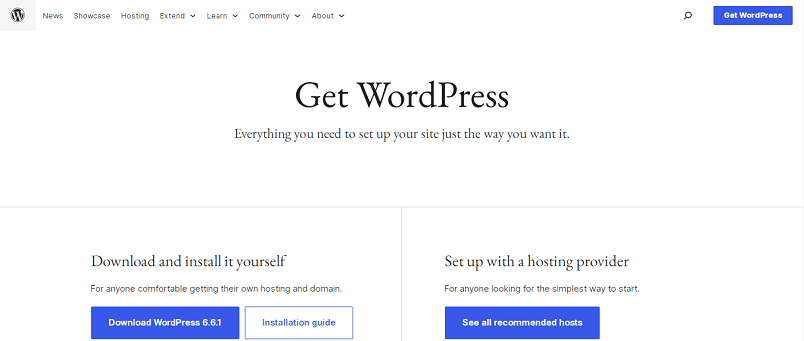 Menginstal WordPress untuk situs Iklan Baris