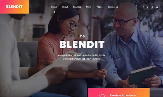 Einseitiges WordPress-Theme