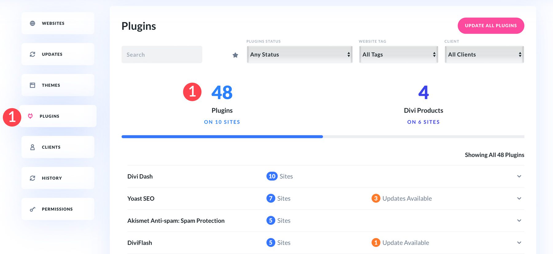 Plugin Divi Dash