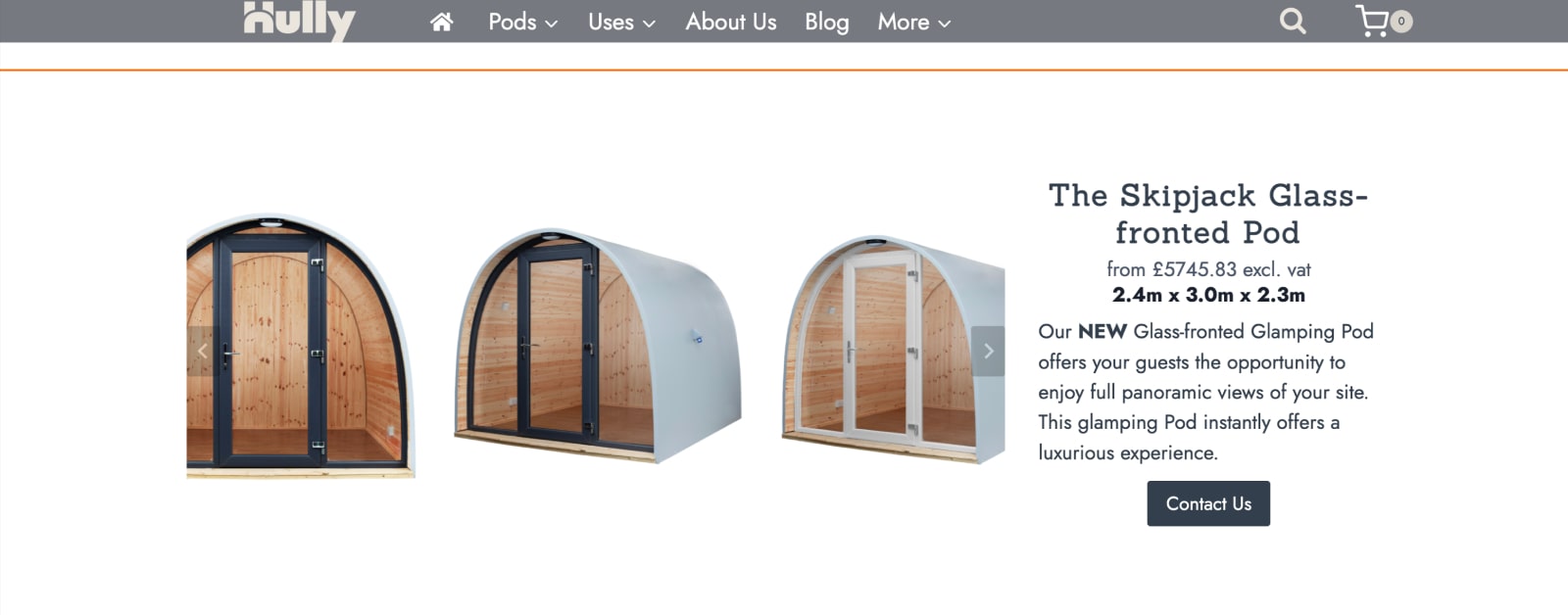 Pod glamping dengan harga terjangkau.